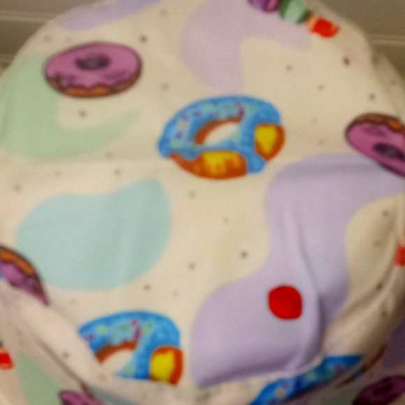 Donuts & Macaroons Multicolored Reversible Cotton Bucket Hat - Picture 3 of 11